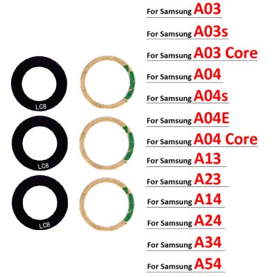 กระจกกล้องถ่ายรูปหลังเดิมเหมาะสำหรับ Samsung Galaxy A03 A03s A04 Core A04s A04E A14 A24 A34 A54 A13 A23 4G 5G กับ Ahesive