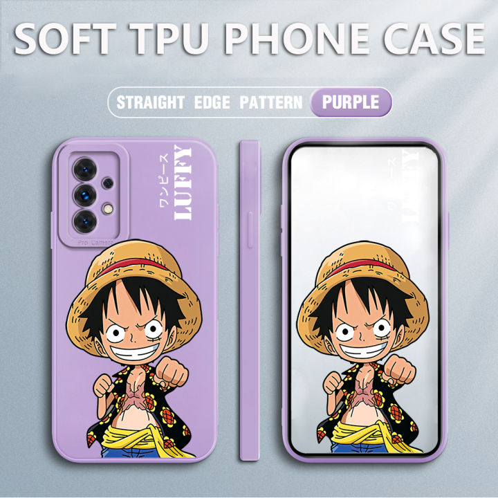 เคสโทรศัพท์-เคส-samsung-a32-5g-case-luffy-สแควร์ซอฟต์ซิลิคอนฟูลเฮาส์-ป้องกันการกระแทก-ฝาหลังยางกันกระแทก-สำหรับเด็กชายเด็กหญิง