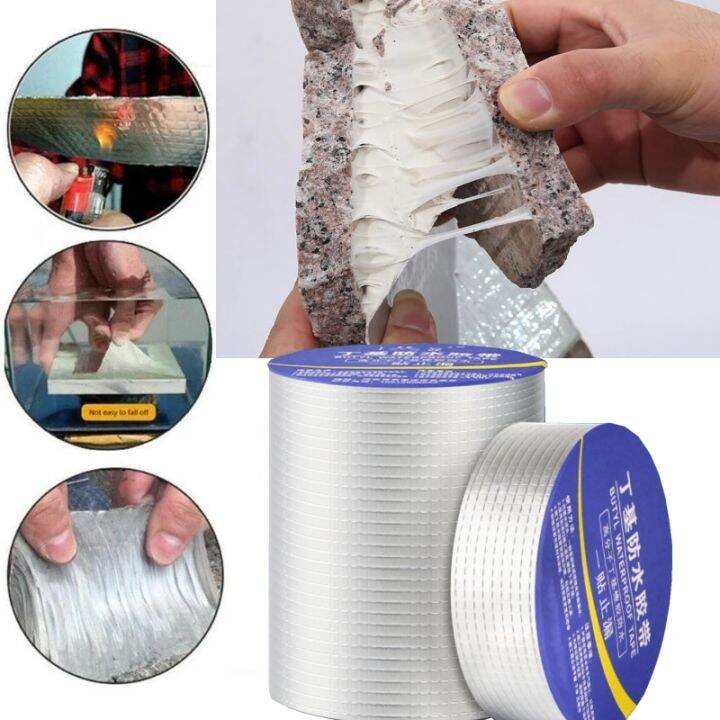 strong-adhesive-waterproof-tape-high-temperature-resistance-aluminum-foil-butyl-tape-for-all-pool-roof-crack-duct-repair-sealed-adhesives-tape