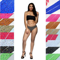 2022ผู้หญิงเซ็กซี่เพชร Fishnet Tights ตาข่าย Pantyhose Multicolor Rhinestone Nylons Shiny Pantyhose Collant ร้านขายชุดชั้นปลาสุทธิ