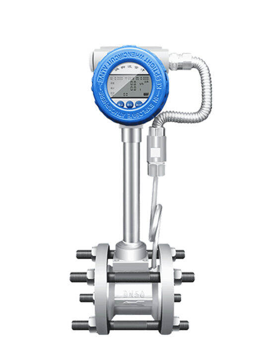Wireless vortex flowmeter gas vapor liquid liquefied gas biogas natural