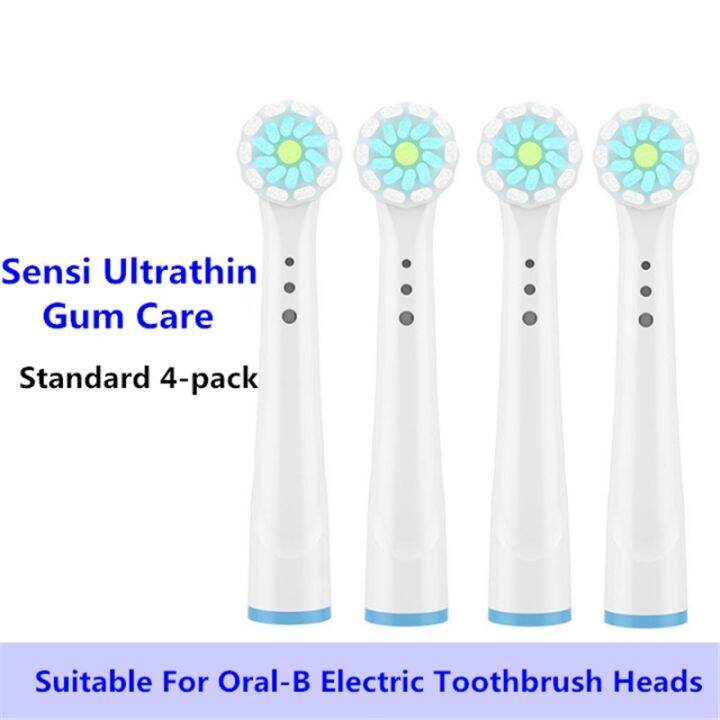 4pcs-sensitive-gum-care-toothbrush-heads-for-oral-b-toothbrush-head-soft-bristlevitality-dual-clean-cross-action-brush-head