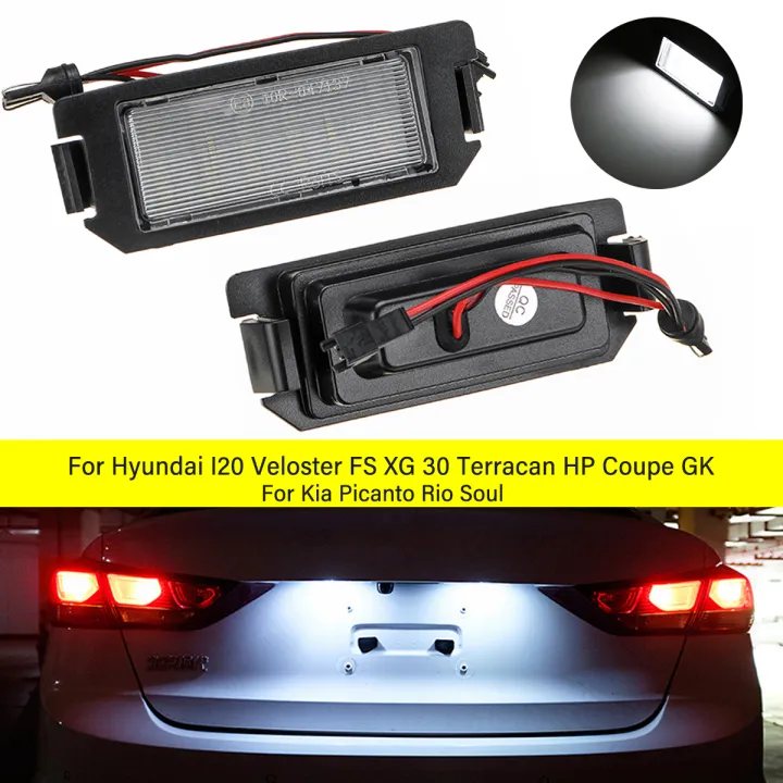 LED License Plate Light For Hyundai I20 I10 Veloster FS XG30 Terracan
