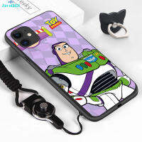 เคส ZeroQiQi สำหรับ iPhone 13 / 12 / 11 Pro / 12 Pro/ 13 Pro เคสของเล่น (แหวนใส่นิ้ว + เชือกเส้นเล็ก) Toy Story Buzz Lightyear Jessie เคสมือถือกันกระแทกเคสโทรศัพท์ป้องกัน TPU ซิลิโคนนิ่ม