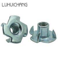 【】 dfhrtdu7r575 LUHUICHANG M12 M10 M6 M5 M4 20ชิ้นชุบสังกะสีชุบเหมือนเล็บจิก4เล็บน็อตตัวทีบริดเดอร์ตาบอดสำหรับเฟอร์นิเจอร์ตัวที