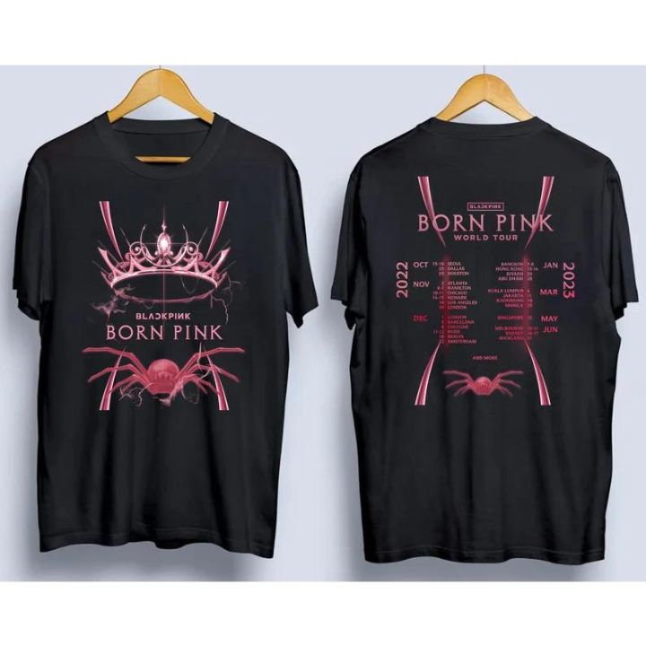 มีสินค้า-new-2022new-เสื้อยืด-blackpink-ใหม่-เสื้อยืด-born-pink-world-tour-2022-2023