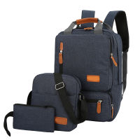 3PCS Mens Backpack Casual Business Notebook Backpack Light 15 inch Laptop Backpack Anti Theft Backpack Travel Rucksack