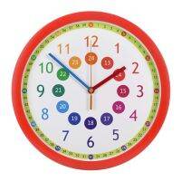 Mute Wall Clock สไตล์สร้างสรรค์การ์ตูนดิจิตอลนาฬิกา Nursery Home ห้องนั่งเล่นเด็กตกแต่งห้อง