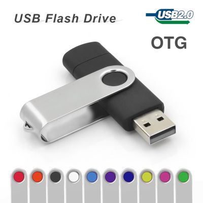 Smart Phone USB Flash Drive 32GB 64GB rotatable andorid pen drive 4GB 8GB 16GB OTG pendrive external storage usb memory stick