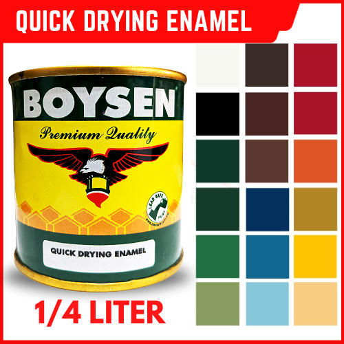 Boysen QDE Quick Dry Enamel Paint 1/4 LITERS (Available In Different ...