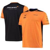 2023 newmclaren F1ทีม TOP 2022ฤดูร้อนใหม่เสื้อยืดผู้ชายกีฬากลางแจ้งแขนสั้น Formula One Racing เสื้อผ้า Quick Dr. เสื้อยืด newying