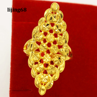【ร้อน】แหวนเปิดผีเสื้อดอกไม้เครื่องประดับทองแดงสไตล์เกาหลีแหวนนิ้วชี้ปรับได้สำหรับผู้หญิงผู้ชาย