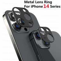 Metal Lens Ring For iPhone 14 Pro 14Pro Max Alloy Camera Lens Protector Glass Back Len Screen Film For iPhone 14Max 14 Lens Case  Screen Protectors