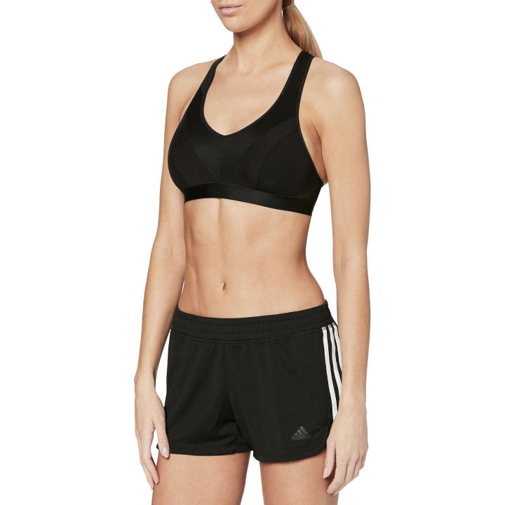 กางเกงออกกำลังขาสั้นอดิดาส-รุ่น-womens-pacer-3-stripes-knit-shorts-du3502