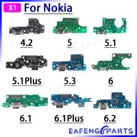 1 Pce USB Charger Port Jack Dock Connector Flex Cable สําหรับ Nokia 4.2 5.1Plus 6 6.1Plus 6.2 โมดูลบอร์ดชาร์จ