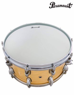 Paramount Snare Drum กลองสแนร์ 14 นิ้ว ไม้เมเปิ้ล 9 ชั้น ยึดด้วย 20 Lug สีไม้ รุ่น BD-SW1465MA