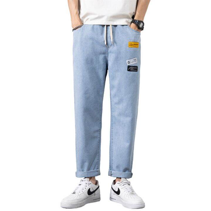 ready-elas-waist-je-mens-brand-summer-th-loose-pencil-ps-high-street-casl-mat-light-blue-ps-men