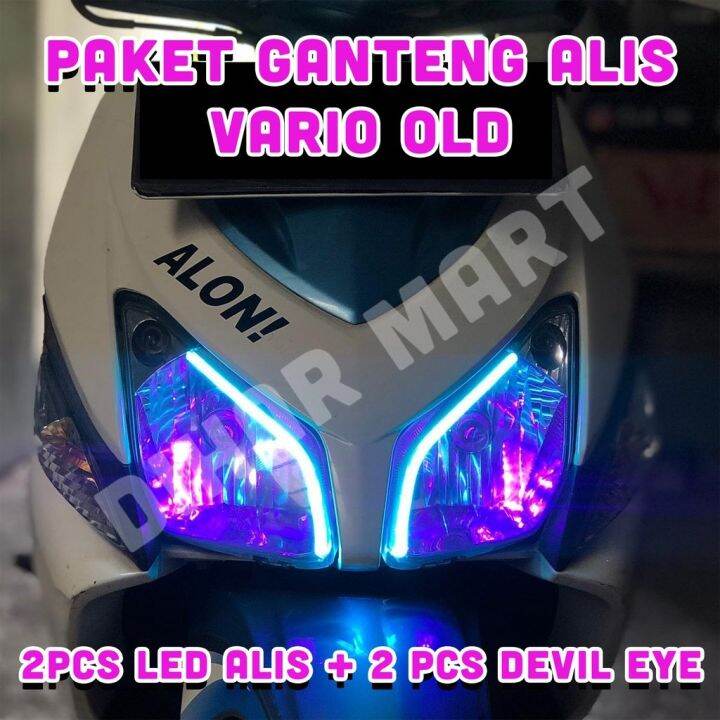 VARIASI LAMPU ALIS VARIO OLD BONUS DEVIL EYE TIDAK BERBINTIK LAMPU