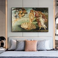 The Birth Of Venus By Botticelli Canvas Paintings Reproductions - Perfect Classical Art Pictures Cuadro For Wall Art Posters And Prints