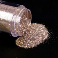 【CW】┅﹍  1 Bottle Gold Glitter Sparkly Paillette Tips Pigment Flakes Gel Decorations 10ml