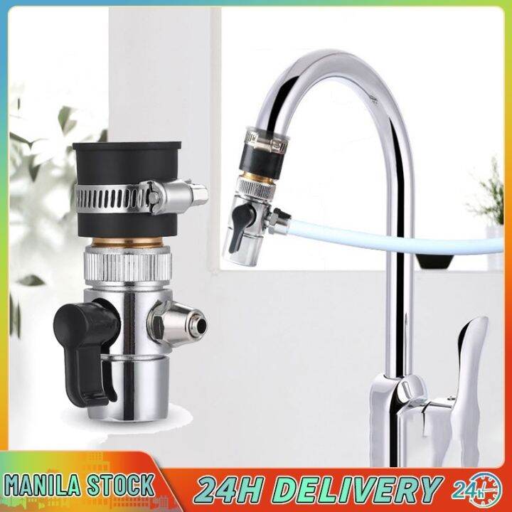 Tube Connector Faucet Adapter Diverter Valve Counter Top Water Filter