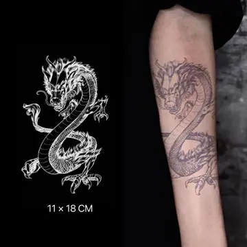 𝖙𝖍𝖊𝖉𝖔𝖑𝖑𝖆𝖗𝖉𝖔𝖑𝖑  Dragon tattoo stencil Small dragon tattoos  Red ink tattoos  Tatuagem de dragão Tatuagens vermelhas Tatuagem