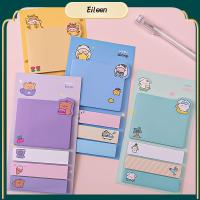 EILEEN 80 Sheets คาวาอิ อุปกรณ์การเรียน เครื่องเขียน สัตว์ ครั้งไม่มี ที่คั่นหนังสือ โน้ต สติกเกอร์วางแผน แผ่นบันทึกข้อมูล