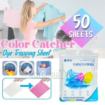 50 Sheets Color Catcher Sheets for Laundry Anti Cloth Dyed In-Wash Dye  Grabbing Sheets Protect Laundry From Color Runs Or Bleeds