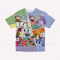 Camisetas cuphead 3D พิมพ์เด็ก T เสื้อชายหญิง Anime izrts เด็กวัยหัดเดิน TEE เสื้อใหม่ฤดูร้อนเด็กการ์ตูนเสื้อยืด