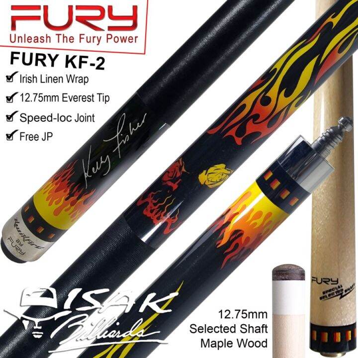 Fury KF2 Pool Cue Kelly Fisher Irish Linen Maple Billiard Stick