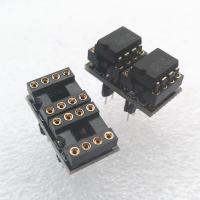 【Big savings】 2ชิ้นเดี่ยว Op Amp เป็น Dual Op Amp ซ็อกเก็ตอะแดปเตอร์แปลงไฟ Op ชุบทองสำหรับ NE5534