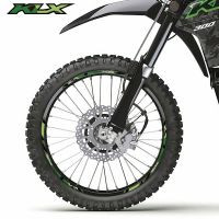 for Kawasaki KLX 300R S 230S 230SE KLX230 R KLX300 R 2118 RIM 12 Strips Wheels Stickers Stripe Moto Reflective Decals