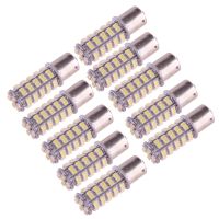 10Pcs Cool White 1156 BA15S 1073 1093 1129 SMD LED Interior Brake Stop Light Bulb For RV Camper Trailer Motorcycle 3528 Chip 12V Trailer Accessories