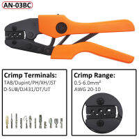 Crimp Pliers &amp; Dies Set Wire Terminals Crimping Tools Precision Crimper Labor-Saving Design Ergonomic Handle Easy To Grasp&amp;Press