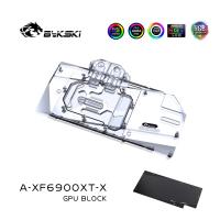 Bykski Gpu Water Cooling Block ใช้สำหรับ XFX Radeon RX 6800 XT Speedster Merc 319 /Rx 6900XT GPU การ์ด/ทองแดงหม้อน้ำบล็อก