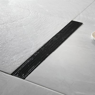 【cw】hotx Insert Linear Shower Drain Rectangular Matter Anti Floor