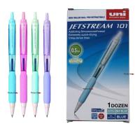 ( Promotion+++) คุ้มที่สุด ปากกา UNI เจ็ทสตรีม SXN-101FL-05 หมึกน้ำเงิน คละสี จำนวน 12 แท่ง ราคาดี ปากกา เมจิก ปากกา ไฮ ไล ท์ ปากกาหมึกซึม ปากกา ไวท์ บอร์ด