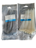 Cable Tie เคเบิ้ลไทร์ 6 นิ้ว TCK สีขาว/สีดำ ห่อละ 100 เส้น (3.5*150 mm.)