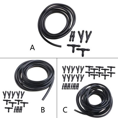 ：》{‘；； Car Washer Fluid Hose Kit Hose Windshield Jet Spray Wiper Tube Replace With 30X Connectors To Connect Water Pump Nozzles