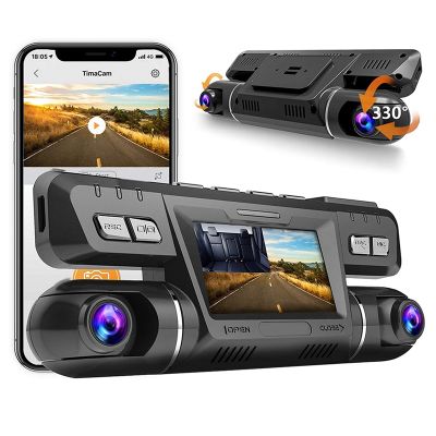 4K 2160P Car DVR Dash Camera WiFi GPS ADAS for Taxi Bus Travel Camera Front and Cabin Dual Camera 1080P+1080P