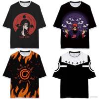 เสื้อยืดแขนสั้นลําลอง ทรงหลวม ขนาดใหญ่ พิมพ์ลายการ์ตูนอนิเมะ Itachi AG Naruto แฟชั่นสําหรับผู้ชาย และผู้หญิง