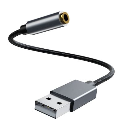 USB to 3.5mm Jack USB External Sound Card Adapter 3.5mm Interface for EarPods Earphone Computer PC Laptop Audio Card