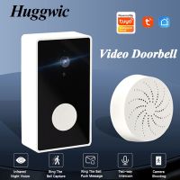 ☈ Huggwic Tuya Video Doorbell Smart Security Wireless Outdoor Camera Infrared Night Vision 2-Way Visual Intercom Security Guard