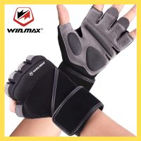 【คุณภาพสูง】WINMAX [พร้อมส่ง] ถุงมือใส่เล่นฟิตเนส ออกกำลังกาย ยกน้ำหนัก สำหรับผู้ชาย