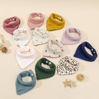 【DT】hot！ Baby Cotton Bibs Soft Colors Burp Saliva Apron Bandana Scarf for Boys Feeding Drool Bib New