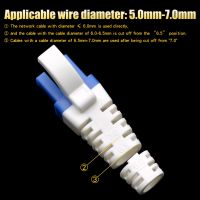 [COD] ฝาครอบ Rj45 Cat6 Cat6a, ขั้วต่อเครือข่าย TPU, ฝาครอบป้องกันอีเธอร์เน็ต, 100ชิ้น, เปิด: 5.5-7.0มม