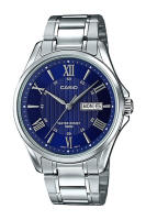 Casio Standard นาฬิกาข้อมือผู้ชาย สายสแตนเลส รุ่น MTP-1384D,MTP-1384D-2A - สีเงิน