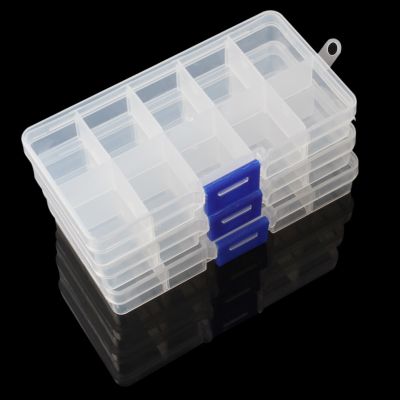 【CW】❖✉  Plastic Storage Organiser Compartment Adjustable for Fuse Jewelry Beads Pill Screw Organizador
