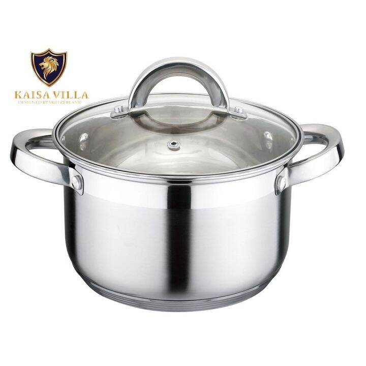 Cook Centre Kaisa Villa Cookware Set Stainless Steel Casserole Cooking 