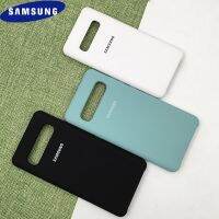 เคสโทรศัพท์ซิลิโคน Samsung S10อ่อนนุ่มของแท้คุณภาพสูงเคสห่อหุ้มหลังสัมผัสนุ่มสำหรับ Galaxy S10 Plus S10 +